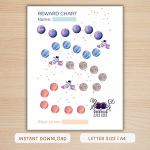 Rewarding Kids Behavior Chart | Chore and Star Rewards Chart | Toddler and Preschool Routine Tracker - Etsy Australia