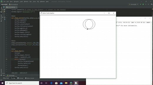 如何用python(turtle)绘画城市夜空part2_月亮