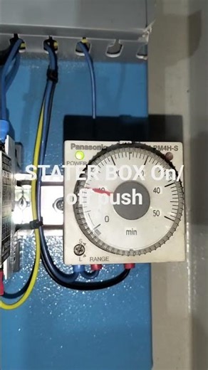 220 volt stater ON/OFF push mcb 20amp. MC 22 contactor 220 volt timer 220 volt phoenix