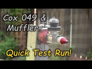 Cox 049 Glow Engine - Test Run