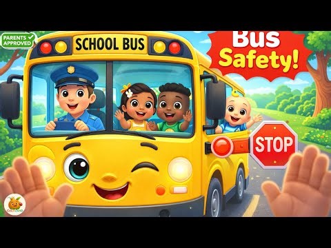 Bus Safety Song 🚌 | School Bus Safety Rules for Kids | Nursery Rhymes & Kids Songs