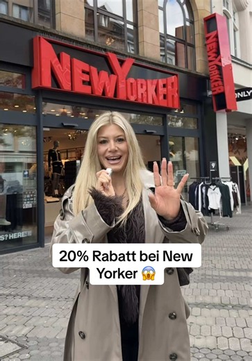 Autumn Deals bei New Yorker 🛍️✨ Mit meinem QR-Code spart ihr im Store bis zu 20% auf ALLES 😱 Ihr bekommt 10 % Rabatt ab 40€ Einkaufswert und 20% ab 60€ Einkaufswert. Der Rabatt ist auch auf bereits reduzierte Artikel anwendbar!! Die Aktion läuft vom 07. bis 18. Oktober. Einfach Screenshot vom Code machen und an der Kasse vorzeigen & scannen lassen 🥰 Für meine Follower aus Österreich & der Schweiz habe ich natürlich auch einen Code 😍 ich pinne euch die Infos separat in den Kommentaren an 💕⬇️