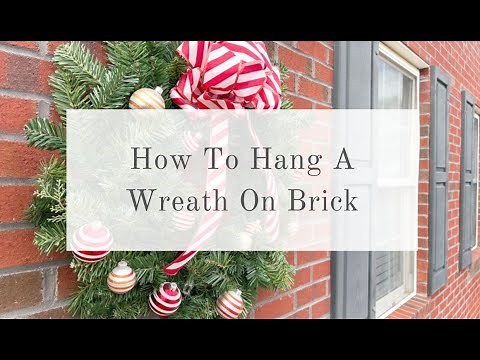 How to Hang Garland on Brick