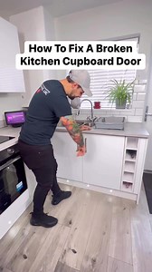 How To Fix A Broken Kitchen Cupboard Door #homeimprovements #How #reels #lifehack #builders #howto #doityourself #diy #repairs | The Home Improvements Channel Uk