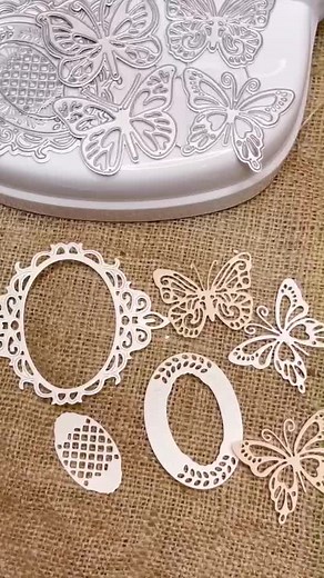 Die cut machine stencils are from @paperwrld ! 20% off discount linked in my bio 🥰 #diy #diecut #asmr #tiktokdiy #scrapbook #journal