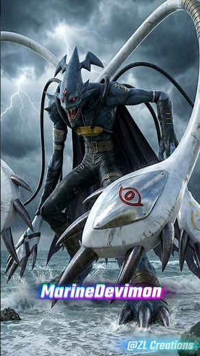 Pitchmon to Leviamon Evolution #Digimon #DigimonAI #Digivolution