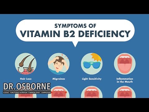 Symptoms of Vitamin B2 Deficiency