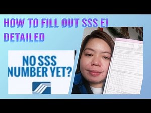 How to fill out SSS E1 Properly (detailed)