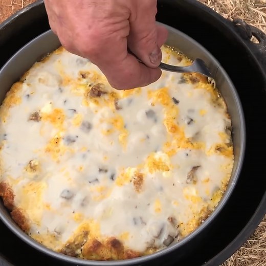 Easy Sausage Breakfast Casserole - Christmas Inspired Recipe! | Kent Rollins