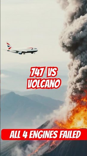 British Airways 747 Loses All 4 Engines Over Volcano
