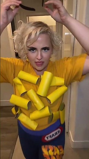 Diy mac & cheese costume for halloween fun #diycostume