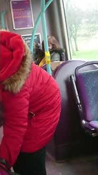 Drunk woman Glasgow bus
