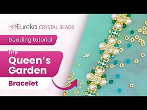 Easiest Crystal Chaton Bezel Ever 💎 Queen's Garden Bracelet Beading Tutorial 🦚 Quick DIY Jewelry