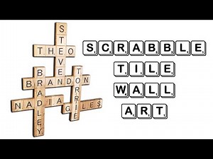 How to Make Scrabble Tile Wall Art (Gift Idea)
