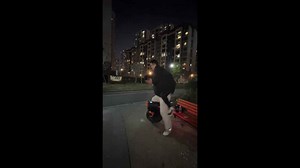 Man rides electric unicycle while carrying friend in Jiangxi, China