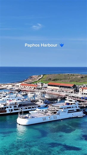 Paphos Harbour Drone Footage in January