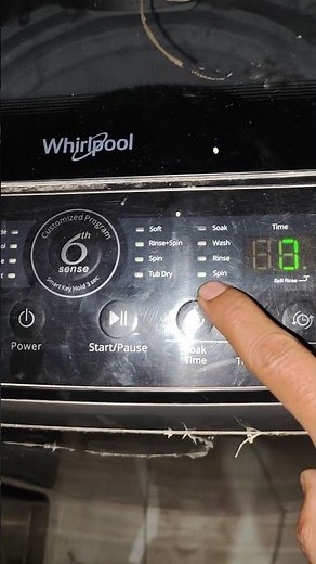 How to Use only Spin Mode in Whirlpool Top Load Fully Automatic Washing Machine