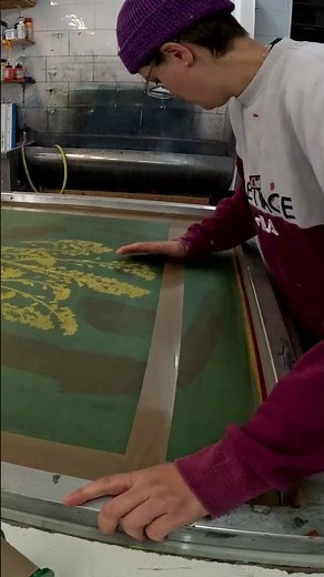 Preparing a Screen For Foliage Bluebell Pieces... Full Process On Channel #screenprinting