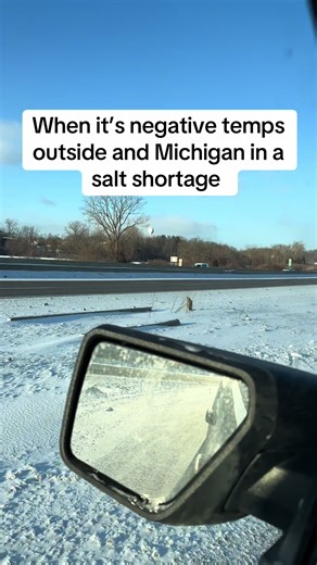 lol someone send help #michiganwinter #michigan #coldafoutside #badroads #negativetemps