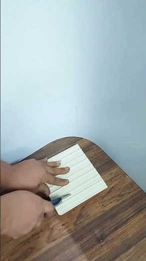 Technique for installing slatted panels on a curved corner wall #diy #woodworking