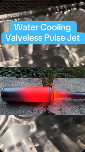 John! on Instagram: "Water cooling my fart can valveless pulse Jet"