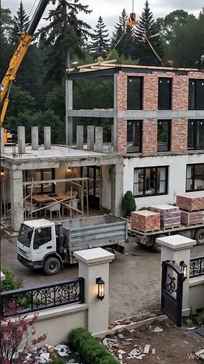 From Land to Luxury: Stunning Villa Construction Time Lapse 4K