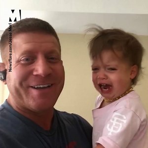 This man has the most ingenious way to stop his baby crying 😭 Who says reverse psychology doesn't work? 👏🧠 | Metro