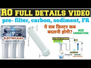 RO complete diagram|| Reverse osmosis water and wire connection || RO system || ‪@Electricalgs‬