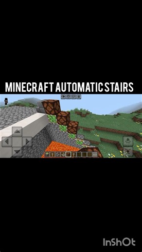 Minecraft automatic stairs