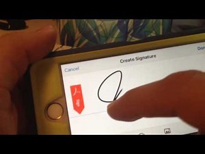 Signing a PDF document with Adobe Mobile