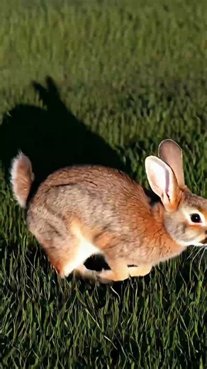 Cheetah & Rabbit — A rabbit grazing as a cheetah’s shadow appears overhead