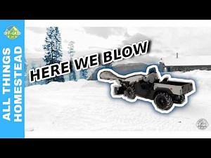 Snow Plow - HISUN UTV & 48 Inch BERCOMAC Snow Blower Review // Homestead VLOG