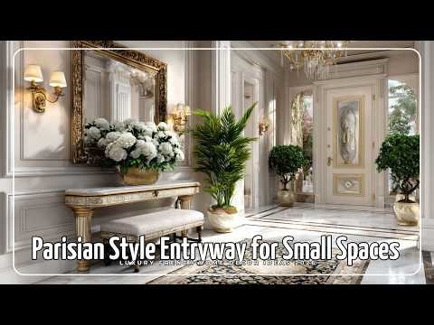 Parisian Style Entryway for Small Spaces | Luxury French Home Decor Ideas 2026