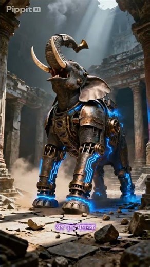 Robot Elephant 🤖 Mech Guardian in Action #shorts #vfx