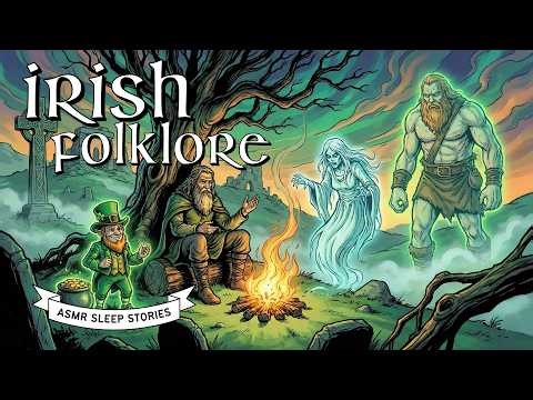 Irish Folklore for Sleep | Celtic Tales ASMR | Cozy Fantasy Bedtime Stories