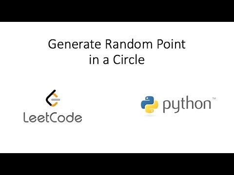 Leetcode - Generate Random Point in a Circle (Python)