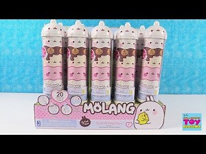 Molang Push N Peel Pops Series 1 Piu Piu Toy Review | PSToyReviews