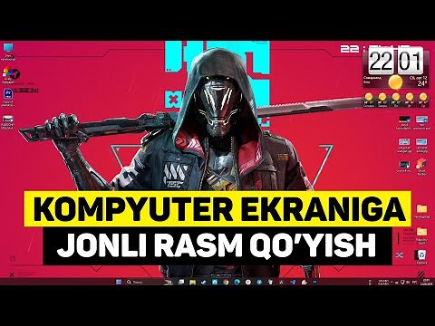 ⚡KOMPYUTER EKRANIGA JONLI RASM QO'YISH \\ WALLPAPER ENGINE \\ LIVELY WALLPAPER
