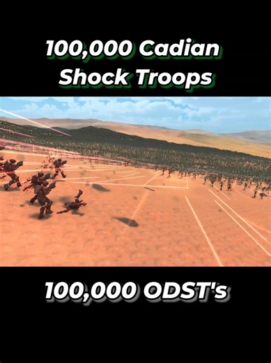 100,000 Cadian Shock Troops VS 100,000 ODST'S #uebs2 #fyp #warhammer40k #halo #haloodst