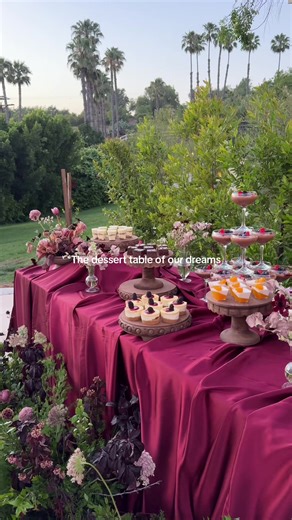Take this as your sign to do a dreamy dessert table, perfect for the bride groom who love thoughtful design, elevated textures, and a little indulgence. Planning Design: Bryce Gaston Events | @brycegaston.events @brycegaston.wedtips Floral Design: Flower Snob | @flower.snob Venue: Villa Zosaneli | @villazosaneliweddings Host: Beloved Weddings | @belovedweddingsevents Primary Photography: Camila Margotta | @camilamargottaphoto Videography: Adelaide Shea Films | @adelaidesheafilms Content Creation