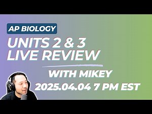 AP BIOLOGY LIVE REVIEW: Units 3~4 on Energetics, Cell Communication, and the Cell Cycle
