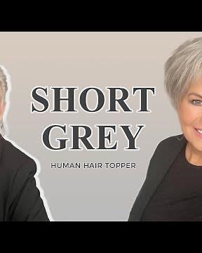 Unmatched Comfort, Unforgettable Style|Short Grey Human Hair Lace Front Topper Review
