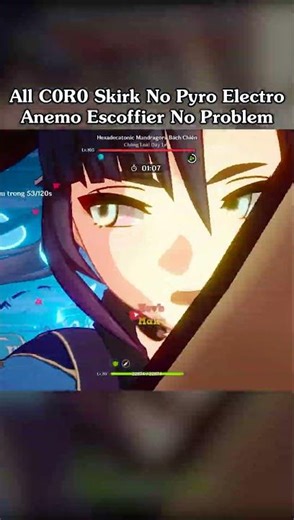 All C0R0 Skirk No Pyro Electro Anemo Escoffier No Problem Stygian 6.4