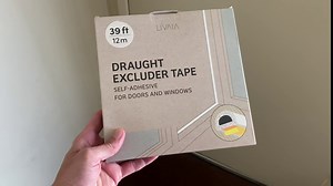 Draught Stopper: 39ft White Self Adhesive Tape – Window Sealing Tape – Door Weather Strip – Window Seal Strip, Door Seal Strip – LIVAIA Door Seal Tape