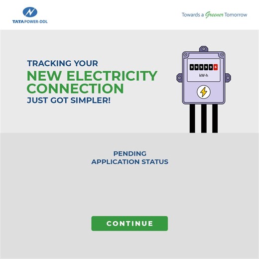 1.4K views · 17 reactions | Track the status of your Tata Power-DDL New Electricity Connection at your fingertips!  To check your status, visit https://bit.ly/ConnectionStatusTracker #TataPowerDDL #SamajhdariKiChoice #NewElectricityConnectionStatus #ConnectionStatusTracker | Tata Power - DDL | Facebook