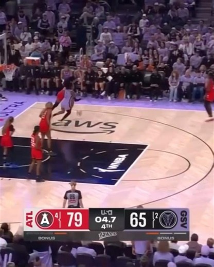 Last 5 seconds of Atlanta Dream vs Golden State Valkyries