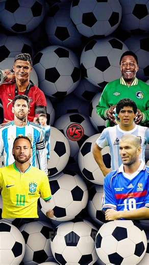 New Legends 🆚 Old Legends🔥.(Neymar, Messi, Ronaldo, Zidane,Maradona,Pele)😈.#shorts#football