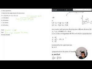 FE Review - Mathematics and Statistics - Vector Operations