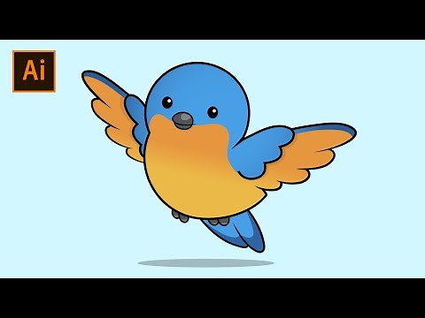 How To Draw a Bird | Bird Vector Art | Adobe Illustrator CC Tutorial