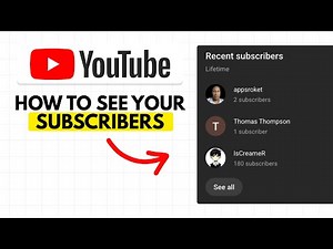 How To See Your Subscribers On Youtube 2026